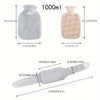 Cozy Plush Hot Water Bottle with Soft Cover – Reusable Hand Warmer & Pain Relief