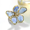 Crystal Flower Statement Ring