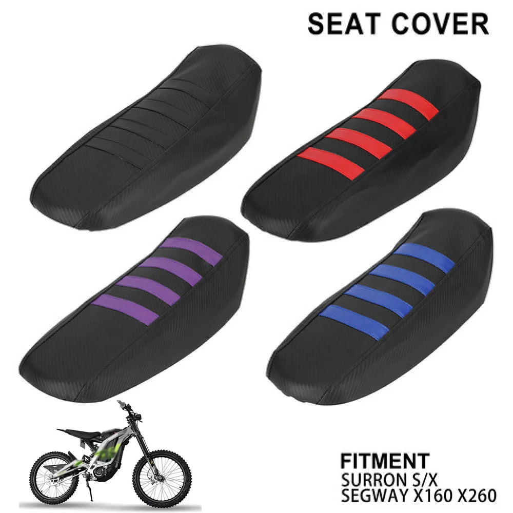 Black seat covers for Surron S/X and Segway X160 X260 electric bikes