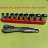 Compact 2-in-1 Ratchet Wrench with Socket and Bit Drives
