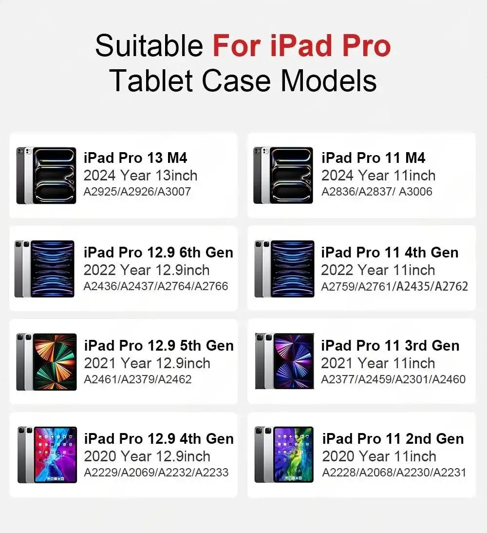 Premium Silicone Folio Case for iPad