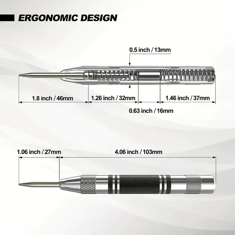 Automatic Center Punch with Spring-Loaded Mechanism