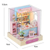 DIY Wooden Dollhouse Miniature Coffee Shop Model Kit