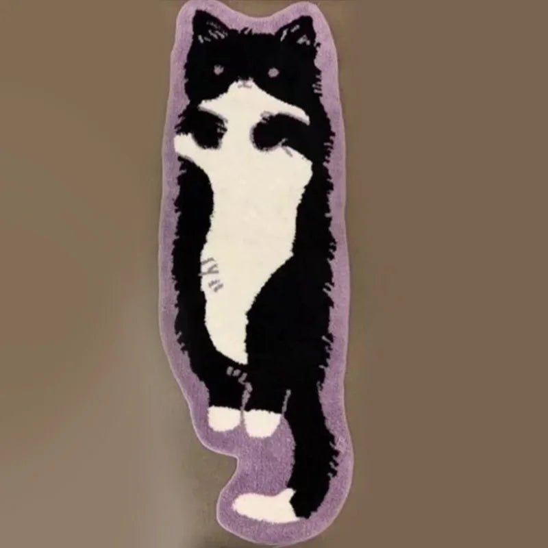 Cute Cat Print Non-Slip Area Rug
