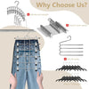 Space-Saving Clip Pants Hangers with 360° Swivel Hook