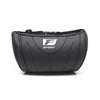 Black memory foam car seat headrest neck pillow with an F Sport logo.