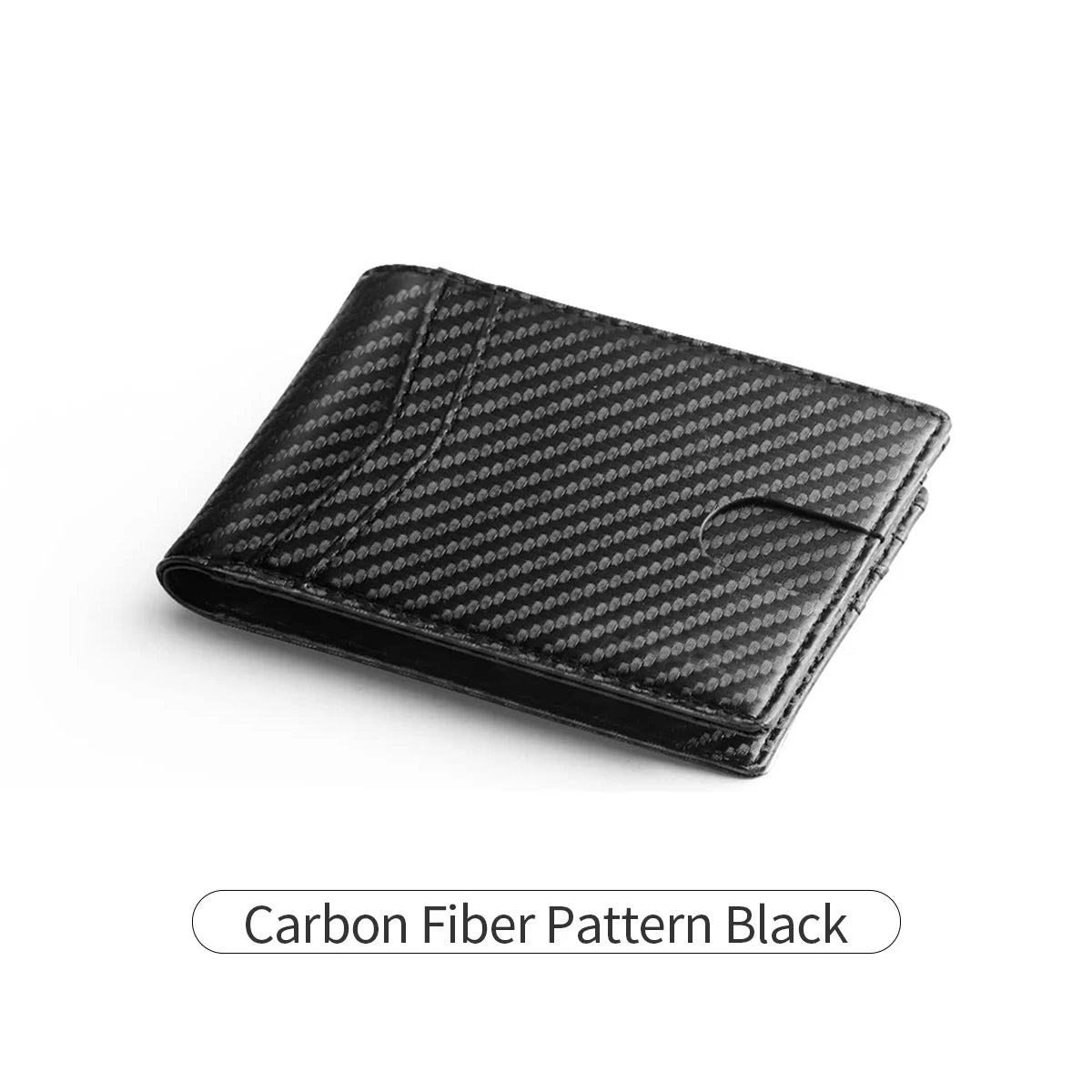 Slim Carbon Fiber Trifold Wallet with RFID Protection