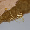 Aretes de Plata de Ley 925 con CZ y Borla de Cadena