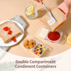 Double-Compartment Portable Seasoning & Snack Containers