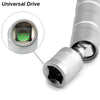 Universal Joint Spark Plug Socket Set with Magnetic Thin Wall Design