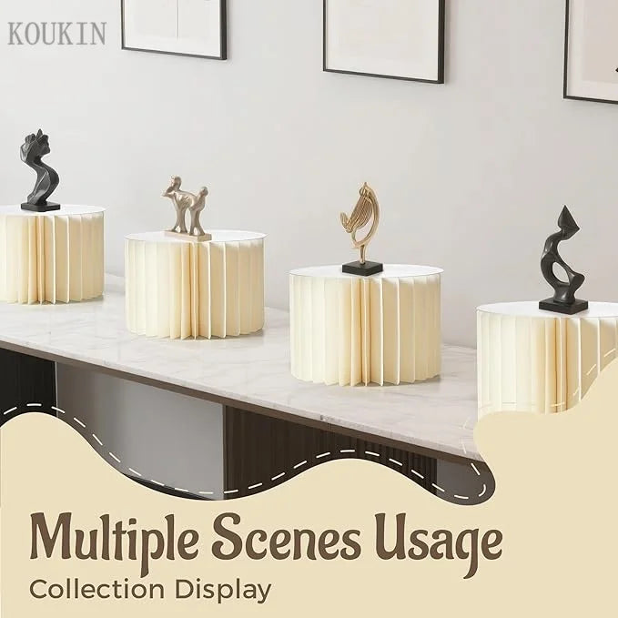 Round Cardboard Display Columns for Weddings and Parties