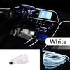 Flexible USB-powered neon accent light strip coiled for car and home use