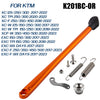 Orange KTM side stand kit for various models including XC, TPI, and F series with ABS foot.