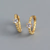 Cubic Zirconia Hoop Earrings