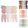 Baby Cotton Bodysuit and Pants Outfit Set (4-Piece)