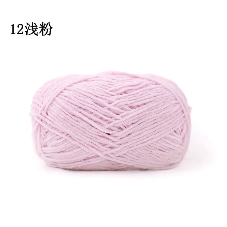Matte Chenille Yarn for Crochet and Knitting