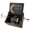 Hand-Cranked Wooden Music Box - 'You Are My Sunshine' Melody