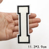 Large White Letter Patch for DIY Clothing Customization