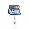 Cute Cat Acrylic ID Badge Reel with Retractable Clip