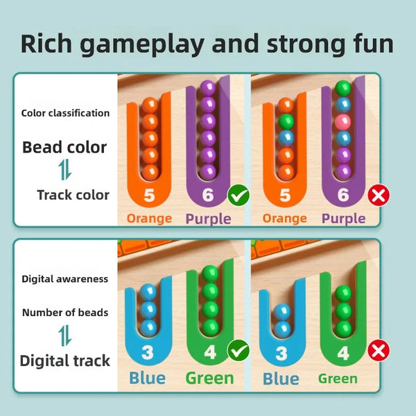 Magnetic Color & Number Maze Puzzle