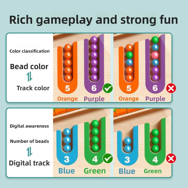 Magnetic Color & Number Maze Puzzle