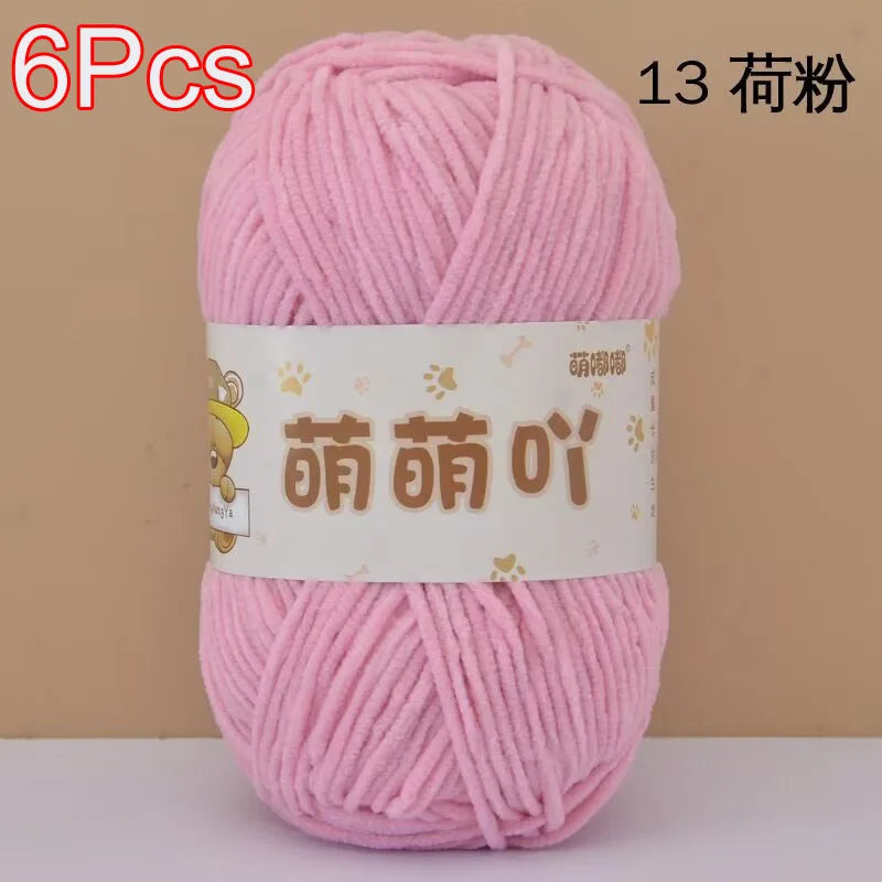 Soft Chenille Yarn for Crocheting and Knitting