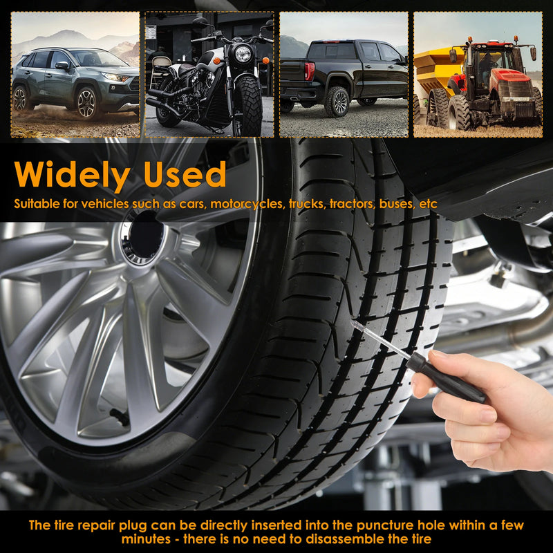 Tire Repair Plug Kit with Tools