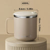Tasse à Café en Acier Inoxydable 304 Isolée avec Couvercle