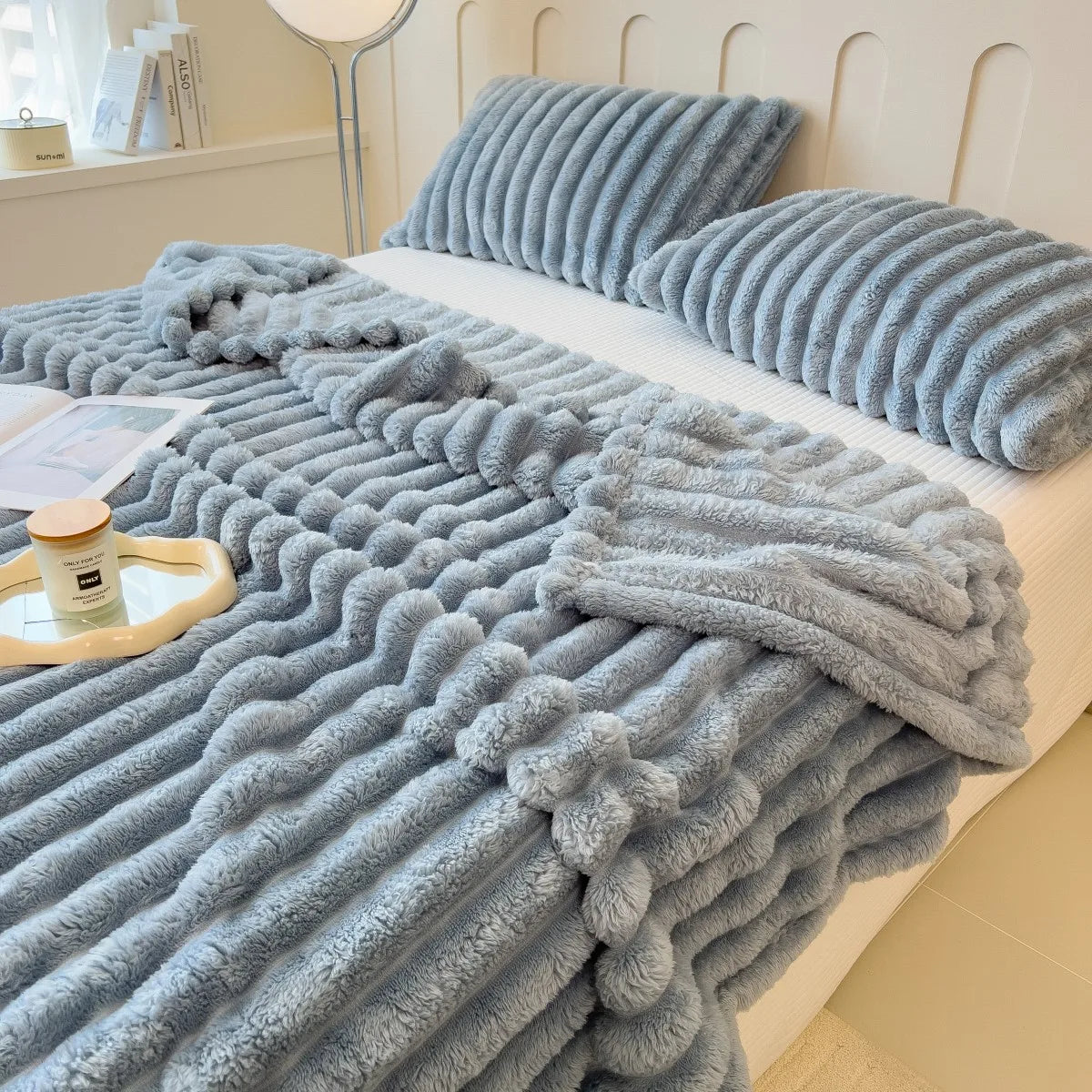 Thick Striped Multifunctional Blanket