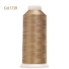 80-Color Polyester Embroidery Thread Set with Large 4000m Spools