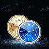 Mini Car Clock with Glow-In-The-Dark Dial and Air Vent Clip