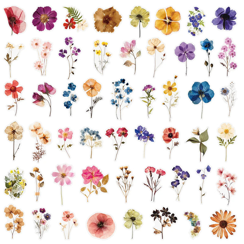 Aufgepresste Blumenkunst-Aufkleber
