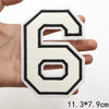 Large White Letter Patch for DIY Clothing Customization