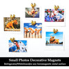 A set of twelve heart-shaped magnets featuring adorable photographs of pigs and piglets.