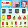 Magnetic Road Construction Set