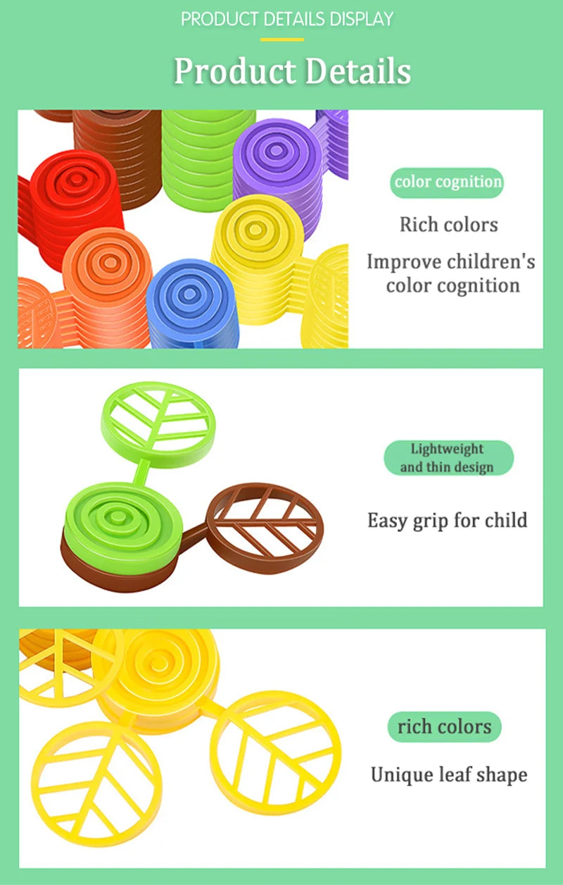 Rainbow Balance Tree Stacking Game