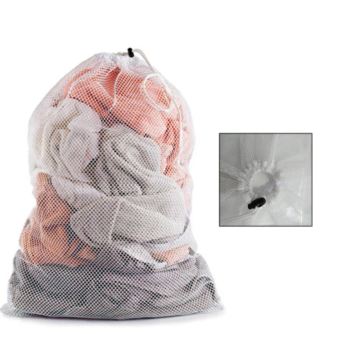 Large Drawstring Laundry Mesh Bag - 60 x 90 cm