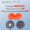 Fully detachable extendable car wash mop with dual chenille brush heads shown in various configurations.