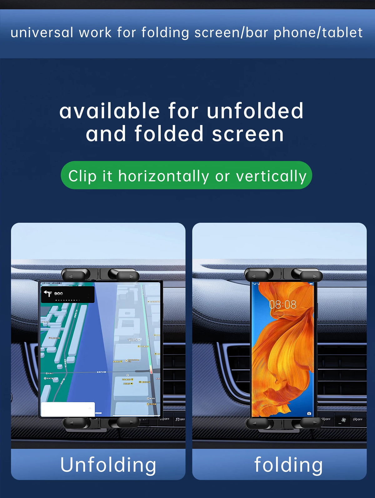 Universal Car Air Vent Tablet & Phone Mount