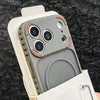 Frosted Clear Magnetic Case for iPhone with Non-Slip Bumper