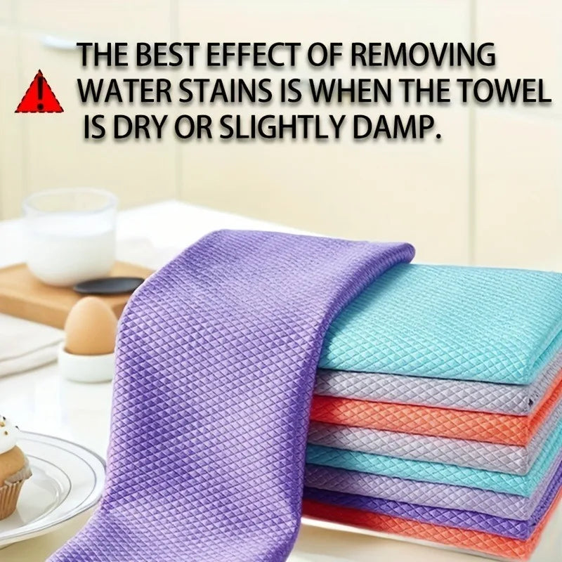 Streak-Free Glass Cleaning Cloths (Set of 3)