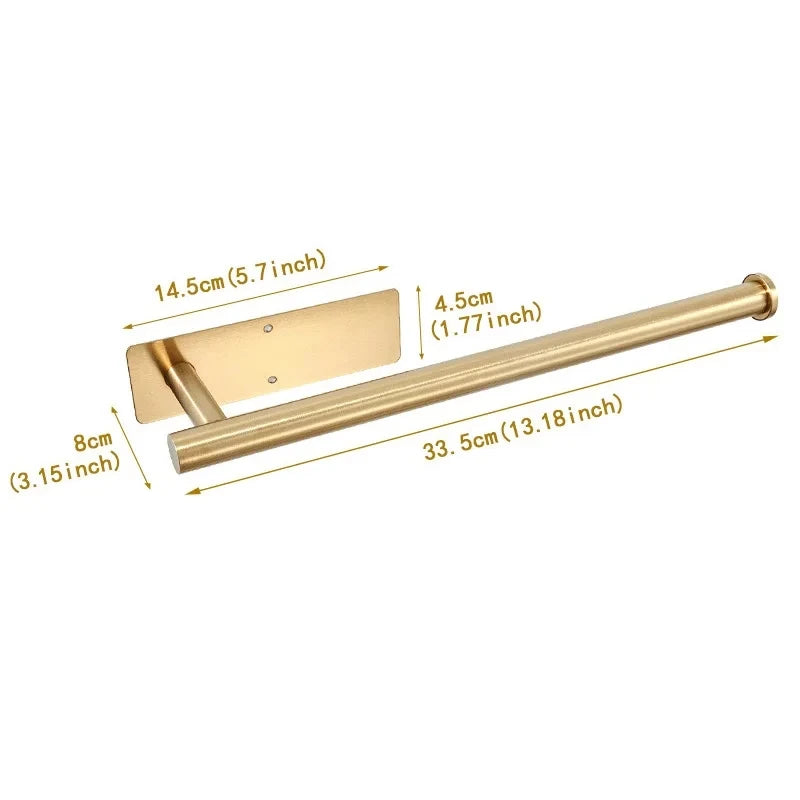Under Cabinet Paper Towel Holder – Stainless Steel Wall Mount Rack
