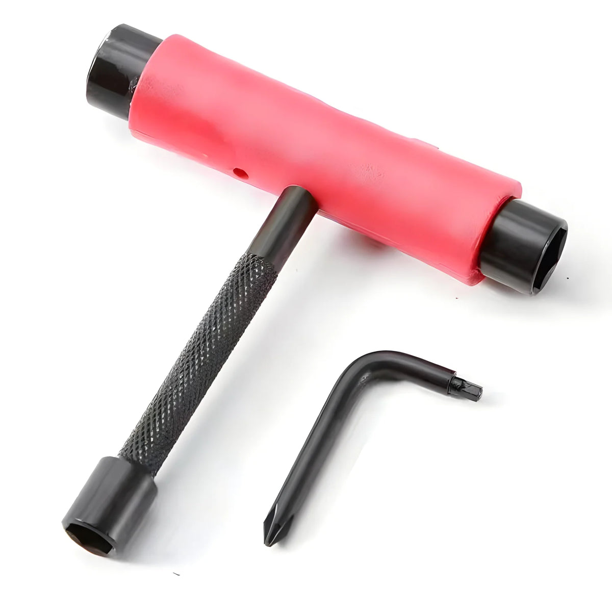 Multi-Function Skateboard T-Tool with Allen Key and Phillips Screwdriver