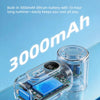 Portable Rechargeable Mini Handheld Fan with 5 Speeds & LED Display