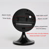 Nordic Metal Round Alarm Clock with Silent Movement and Nightlight