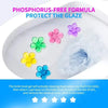 Flower-Shaped Toilet Bowl Cleaning Gel Stamp