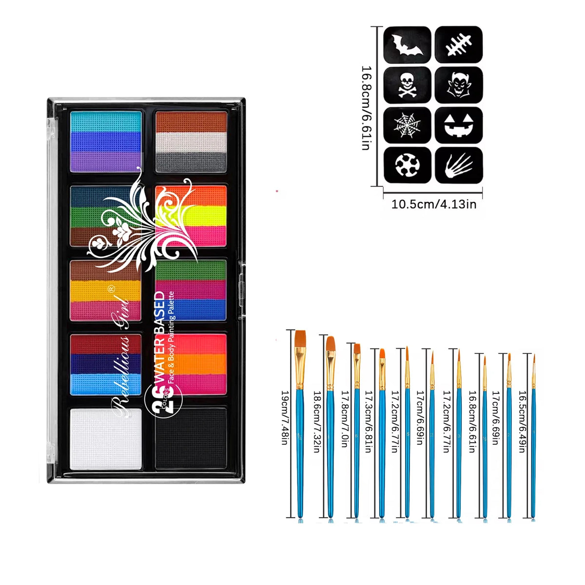 Kit Todo en Uno de Pintura Facial Corporal para Arte Creativo
