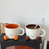 Adorable Double-Wall Ceramic Coffee Mug