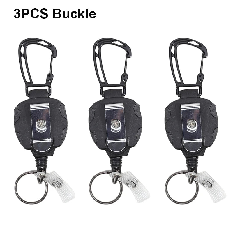 Retractable Badge Holder with Carabiner Clip