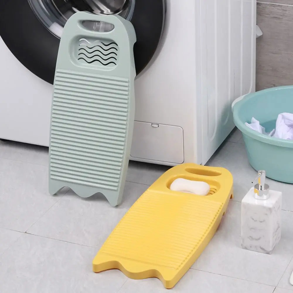 Durable Plastic Washboard with Integrated Soap Trough